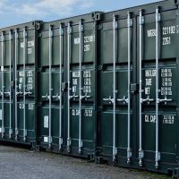 black industry containers